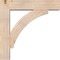 Ekena Millwork Thorton Block Smooth Bracket w/ Offset Brace, Douglas Fir, 7 1/2"W x 34"D x 34"H BKT0806X34X34THR05SDF - alternate 2